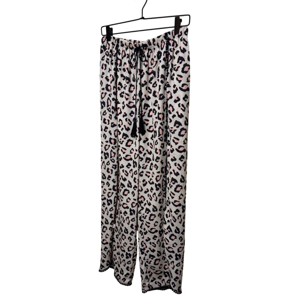 Chelsea28 Ana Split Hem Leopard Print Beach Pants NWT S - Picture 4 of 9